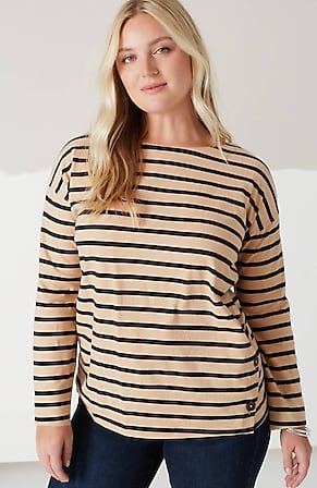 Image for Sueded Side-Button Tee