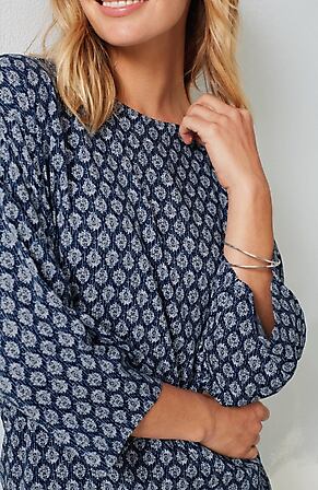 Image for Pure Jill Elevated Square-Sleeve Top