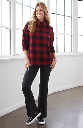Image for Fit Soft-Brushed Boot-Cut Pants