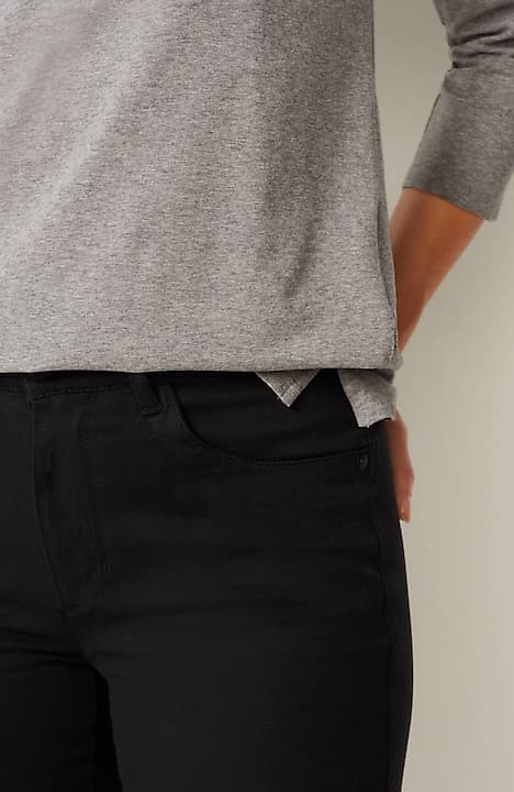 high-rise boot-cut jeans
