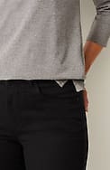 high-rise boot-cut jeans