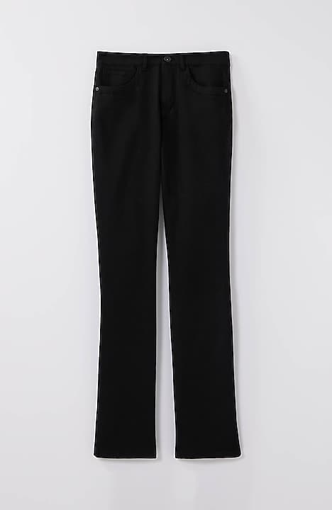 high-rise boot-cut jeans