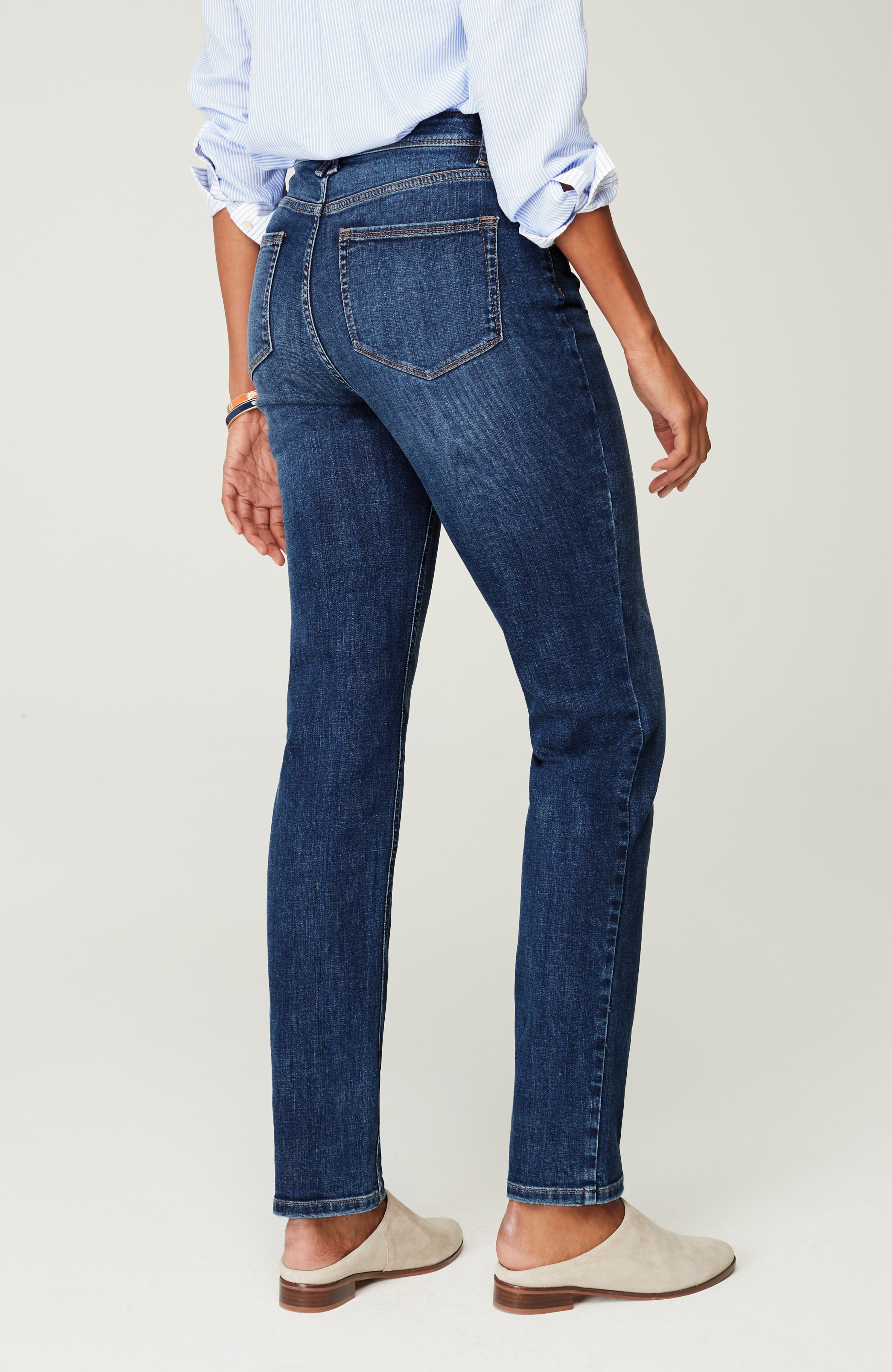 HIGH-RISE STRAIGHT-LEG JEANS | JJill
