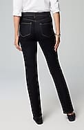 high-rise straight-leg jeans