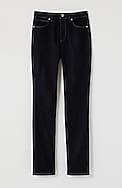 high-rise straight-leg jeans