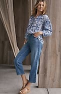 pure jill relaxed pull-on jeans