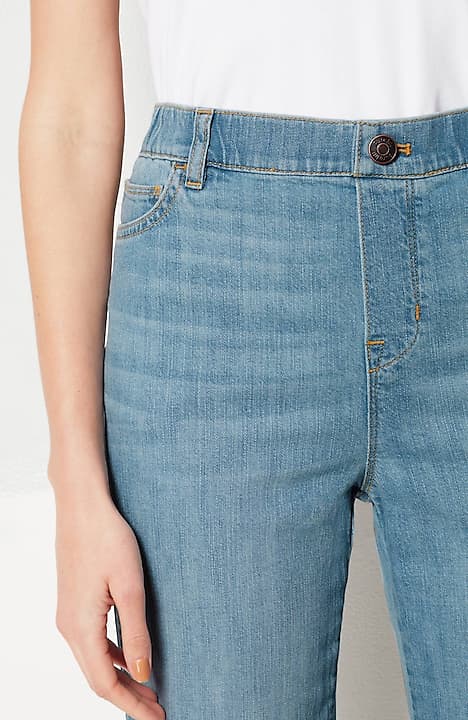 pure jill relaxed pull-on jeans