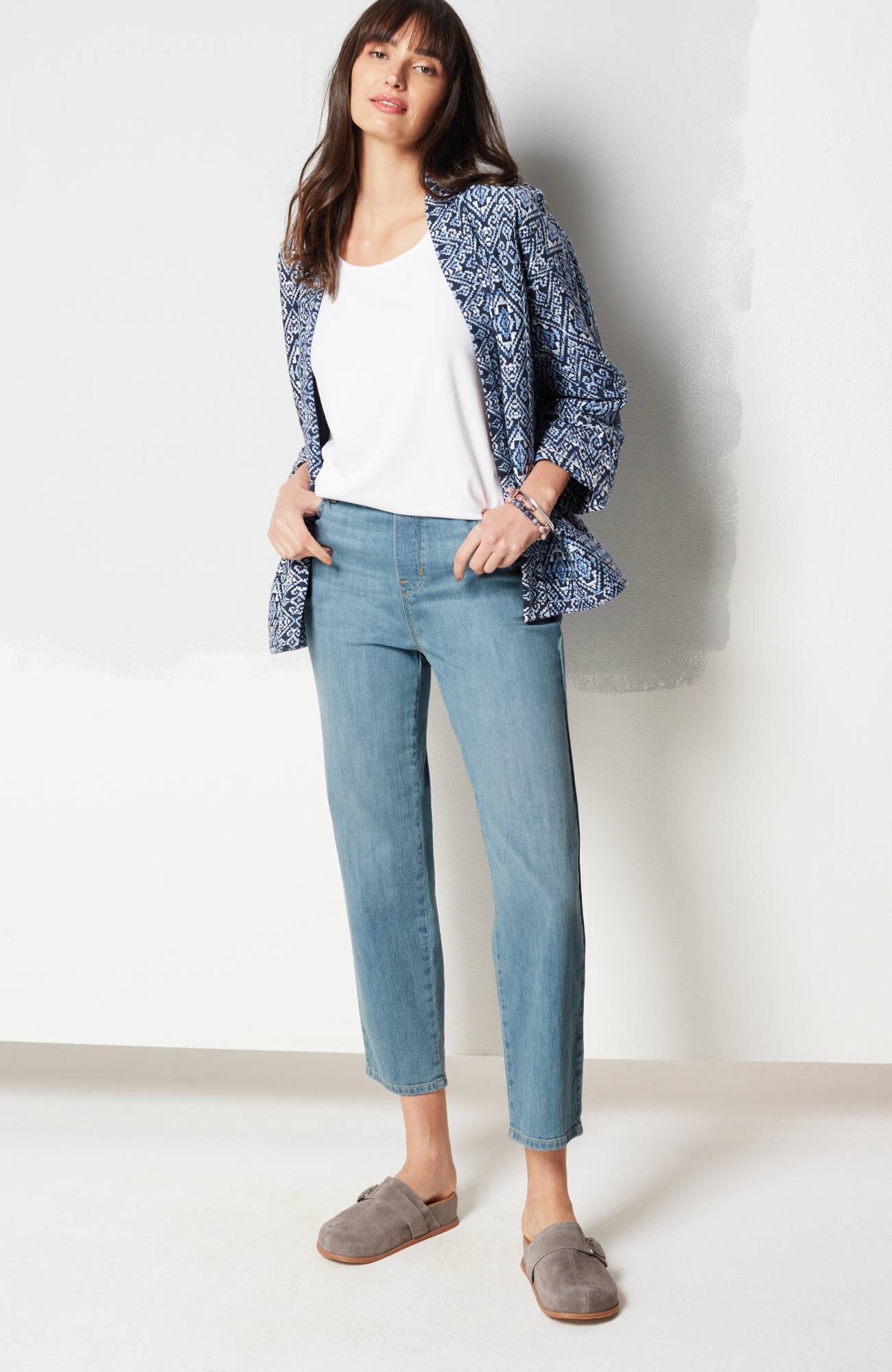Pure Jill Relaxed Pull-On Jeans | JJill