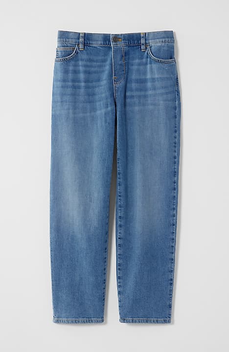 pure jill relaxed pull-on jeans