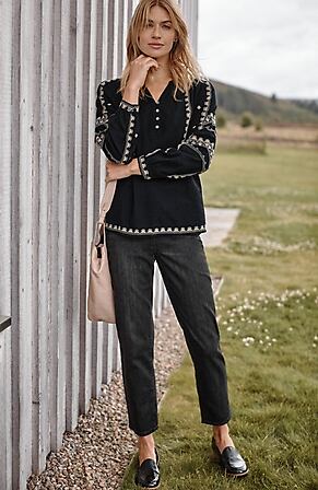 Image for Pure Jill Relaxed Pull-On Jeans
