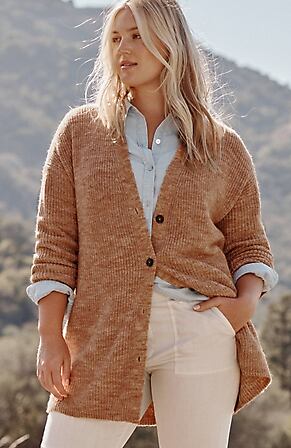 Image for Soft Colored Ribbed Cardi