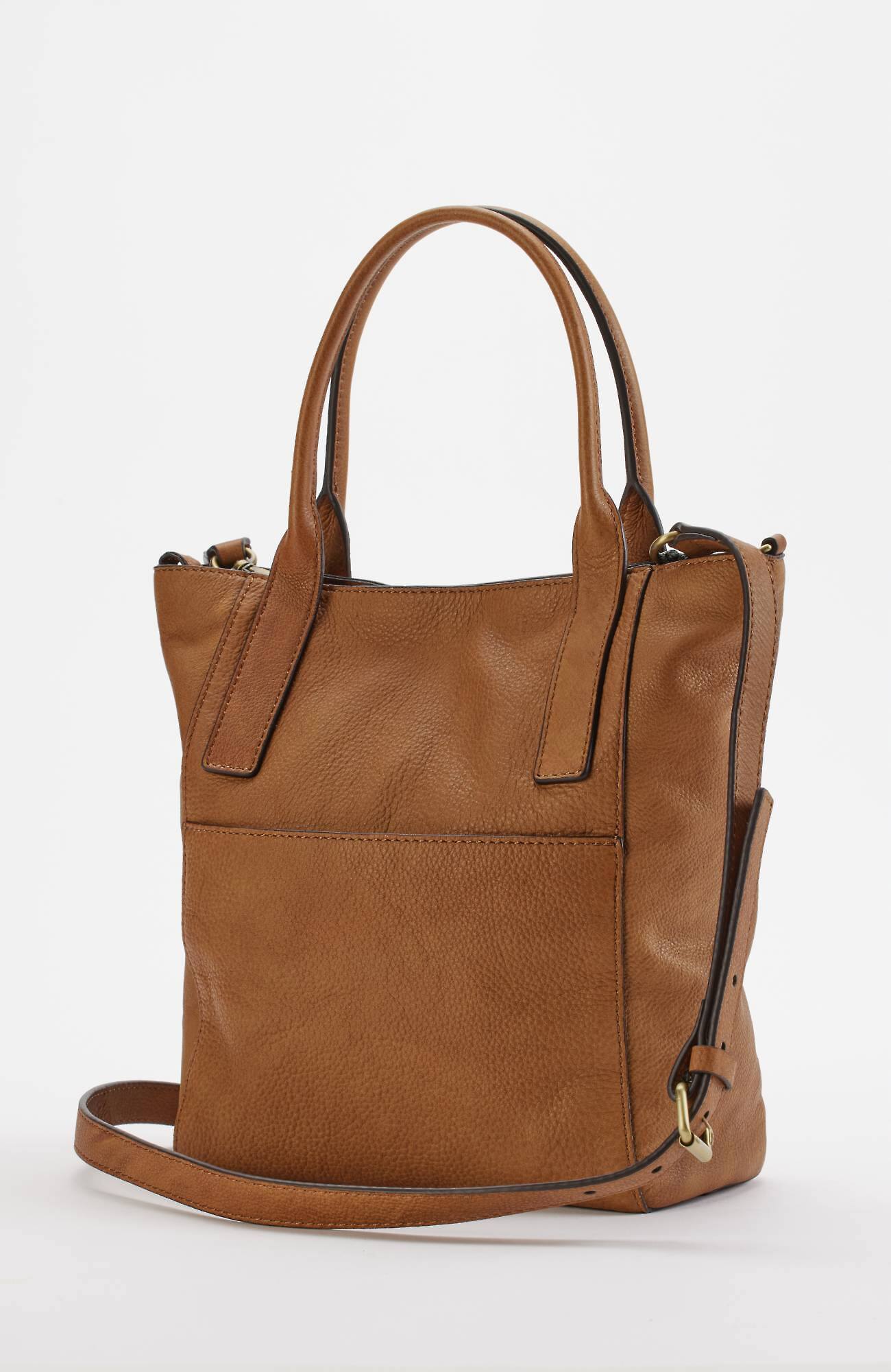 Jjill J.jill Washed Leather Bucket Crossbody In Cognac ModeSens
