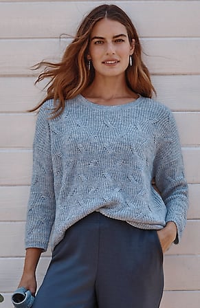 Image for Wavy-Ribbed Pullover Sweater