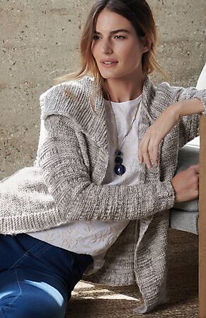 Image for Pure Jill Marled Buttoned Cardi