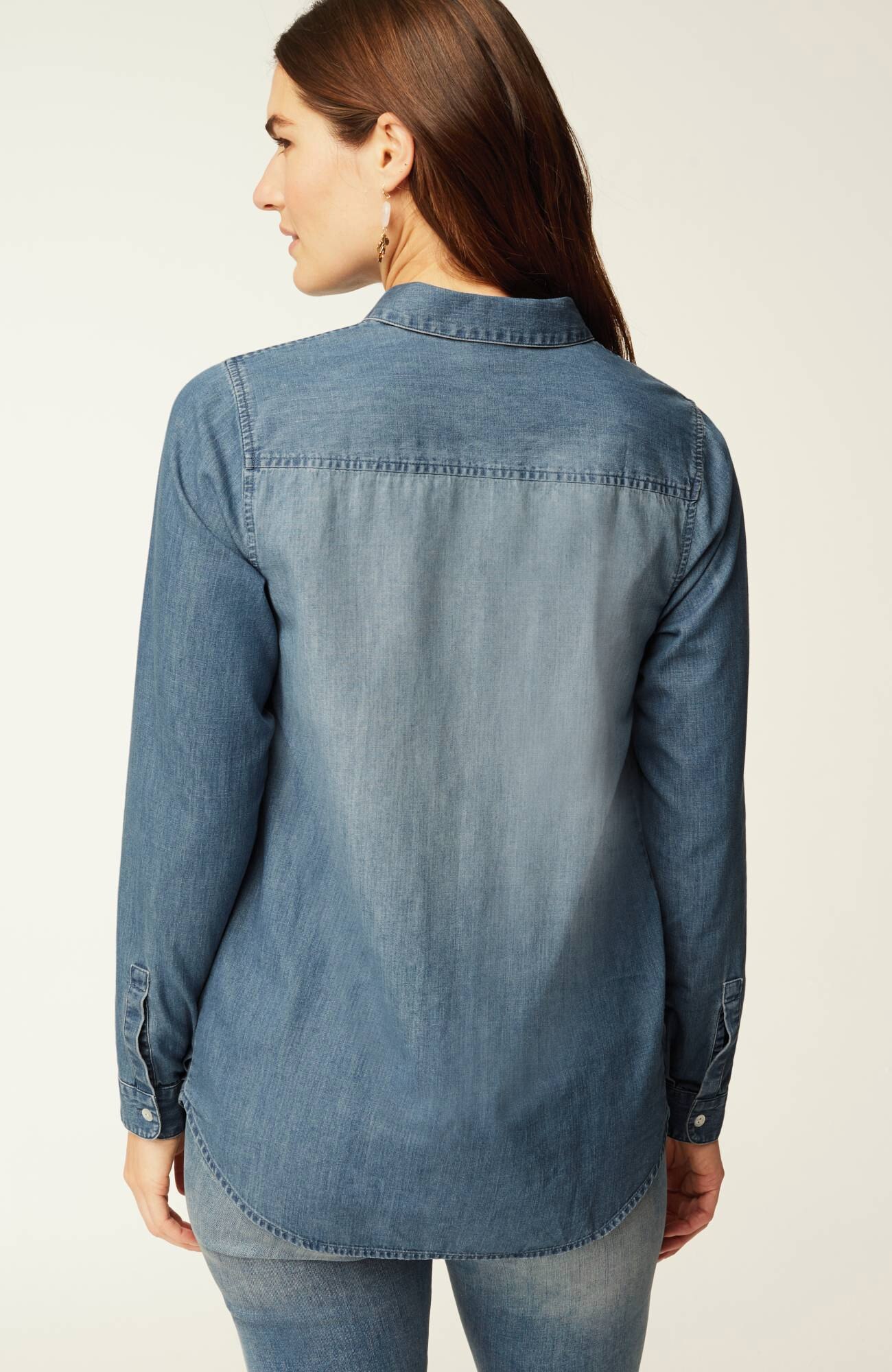 One-Pocket Button-Front Shirt | JJill