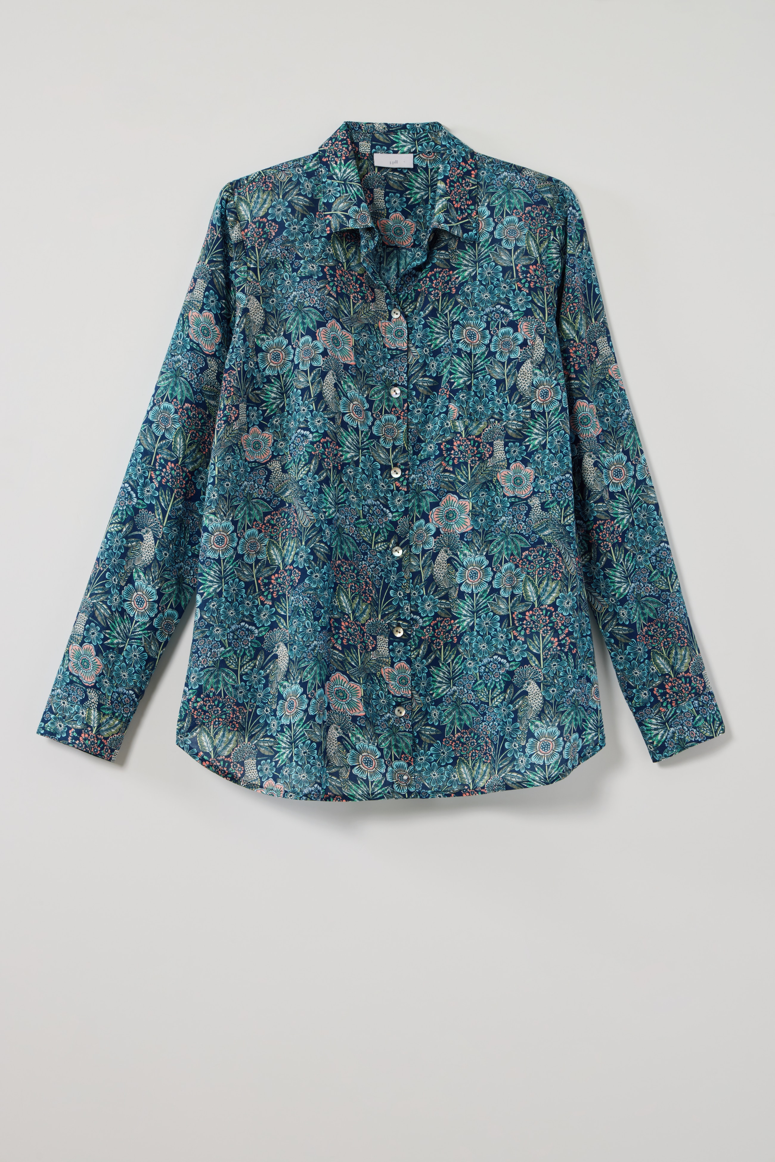 ONE-POCKET SHIRRED-BACK SHIRT | JJill