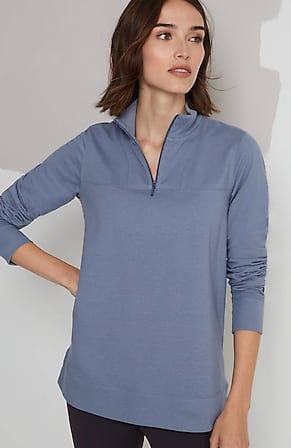 Image for Fit Cotton-Blend Ultimate-Fleece Quarter-Zip