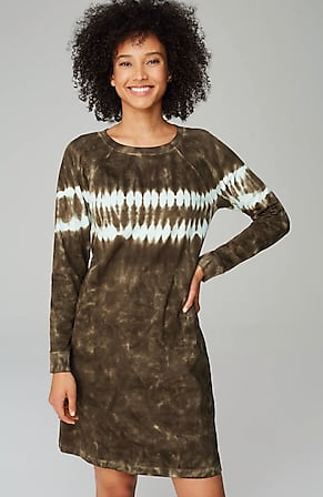 Image for Fit French Terry Tie-Dyed Sweatshirt Dress