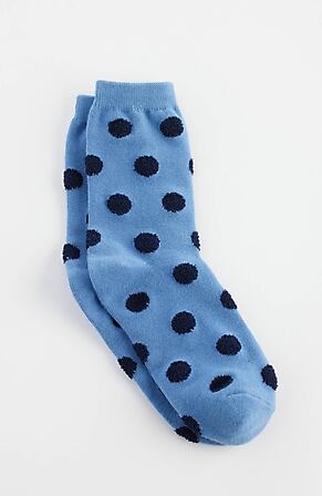 Image for Fuzzy Dot Crew Socks