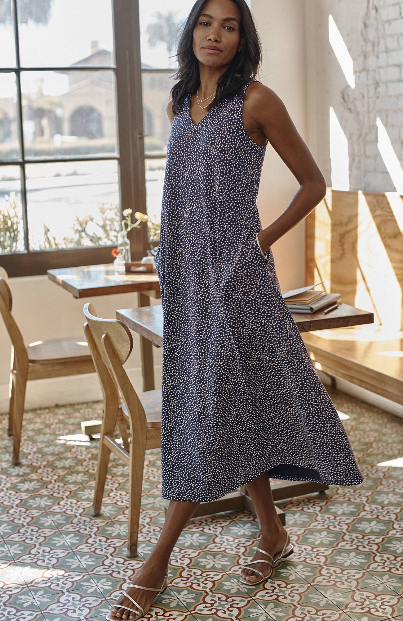 Wearever DoubleFace Jersey CrossBack Dress JJill