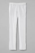 modern linen-stretch slit-hem pants