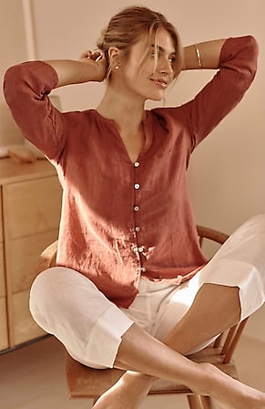 Image for Pure Jill Easy Button-Front Tunic