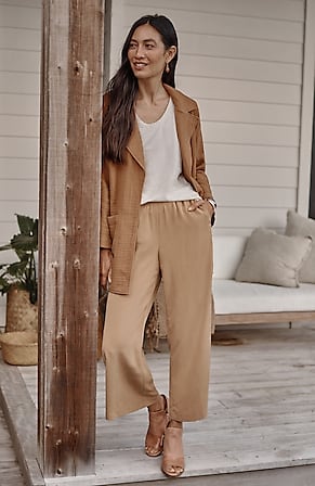 Image for Pure Jill Sand-Washed Full-Leg Crops