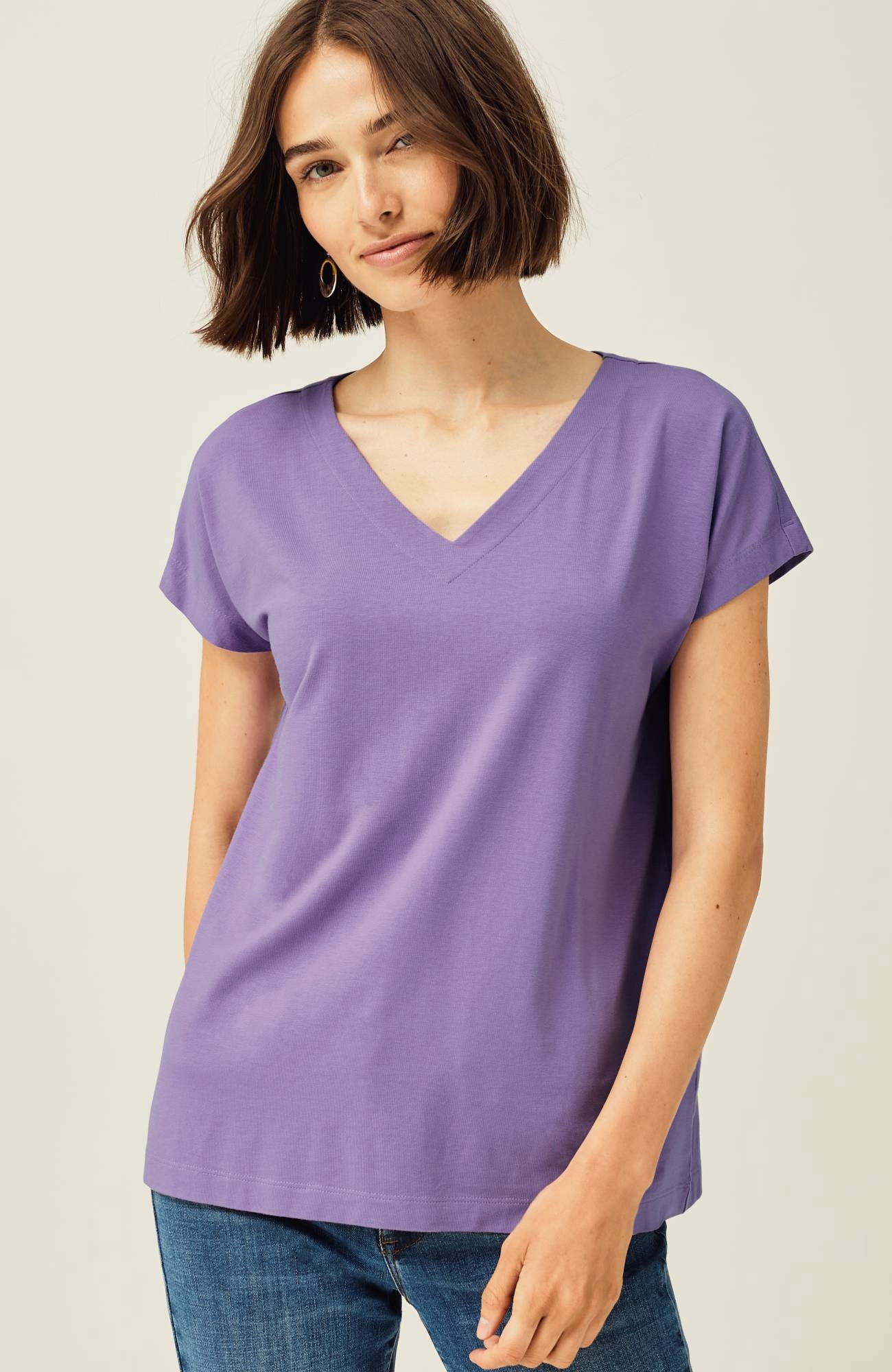 Luxe Supima® Pleat-Back Tee