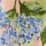 peach blush watercolor hydrangea, $49.99