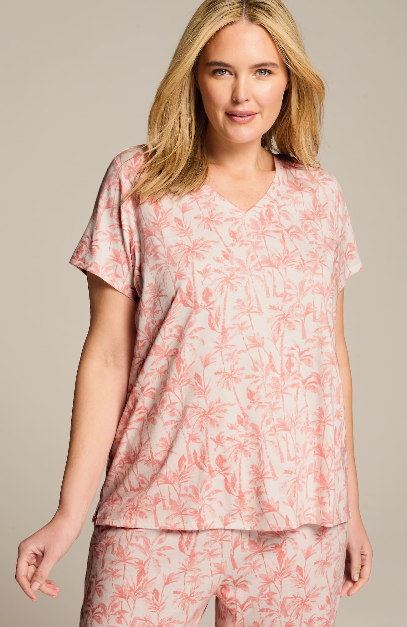 Jjill J.jill Sleep Ultrasoft V-neck Tee
