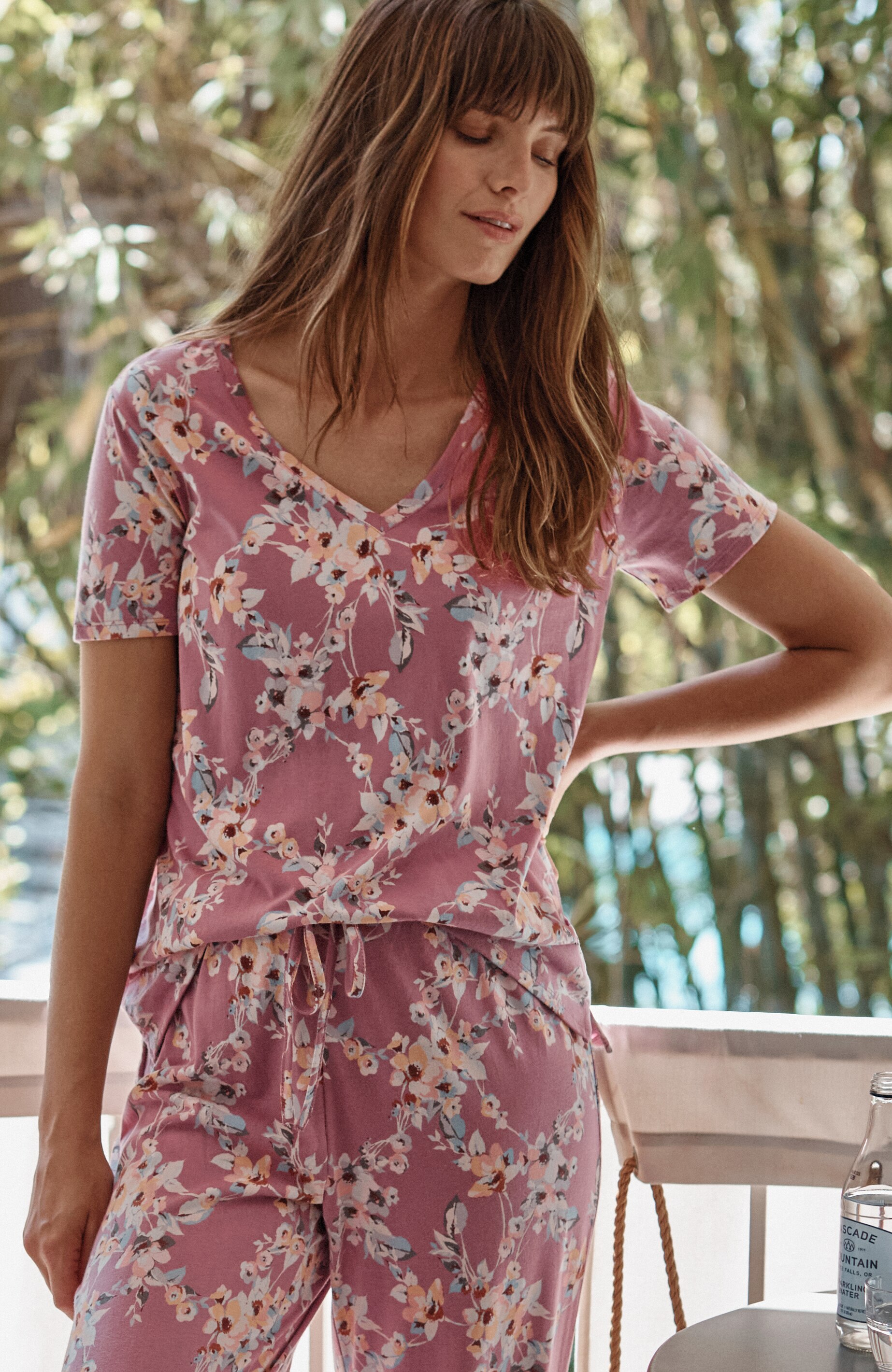 Sleep Ultrasoft V-Neck Tee | JJill