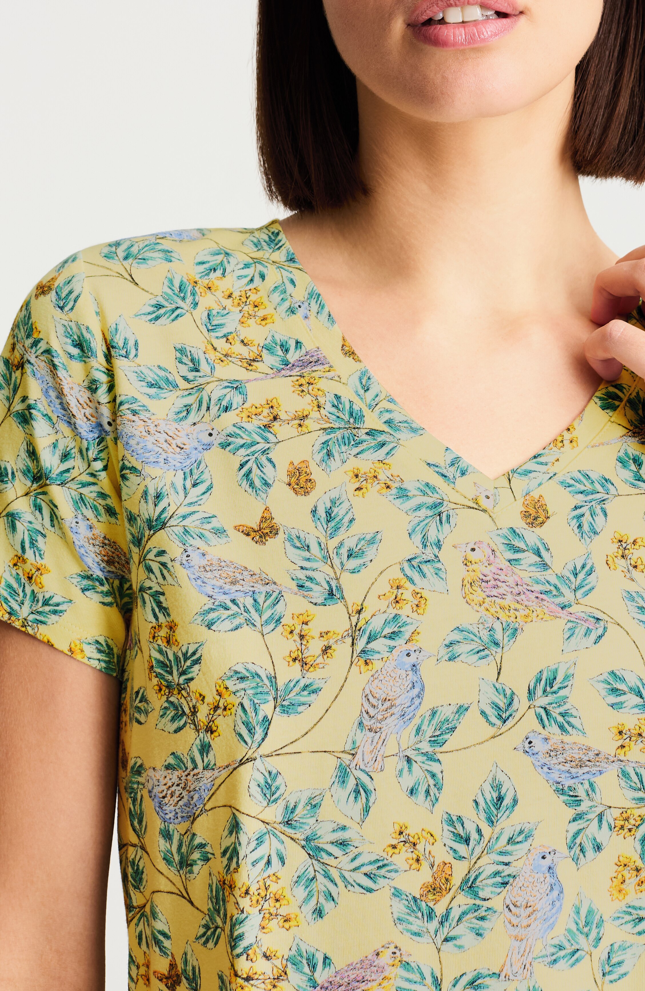 sleep ultrasoft v-neck tee