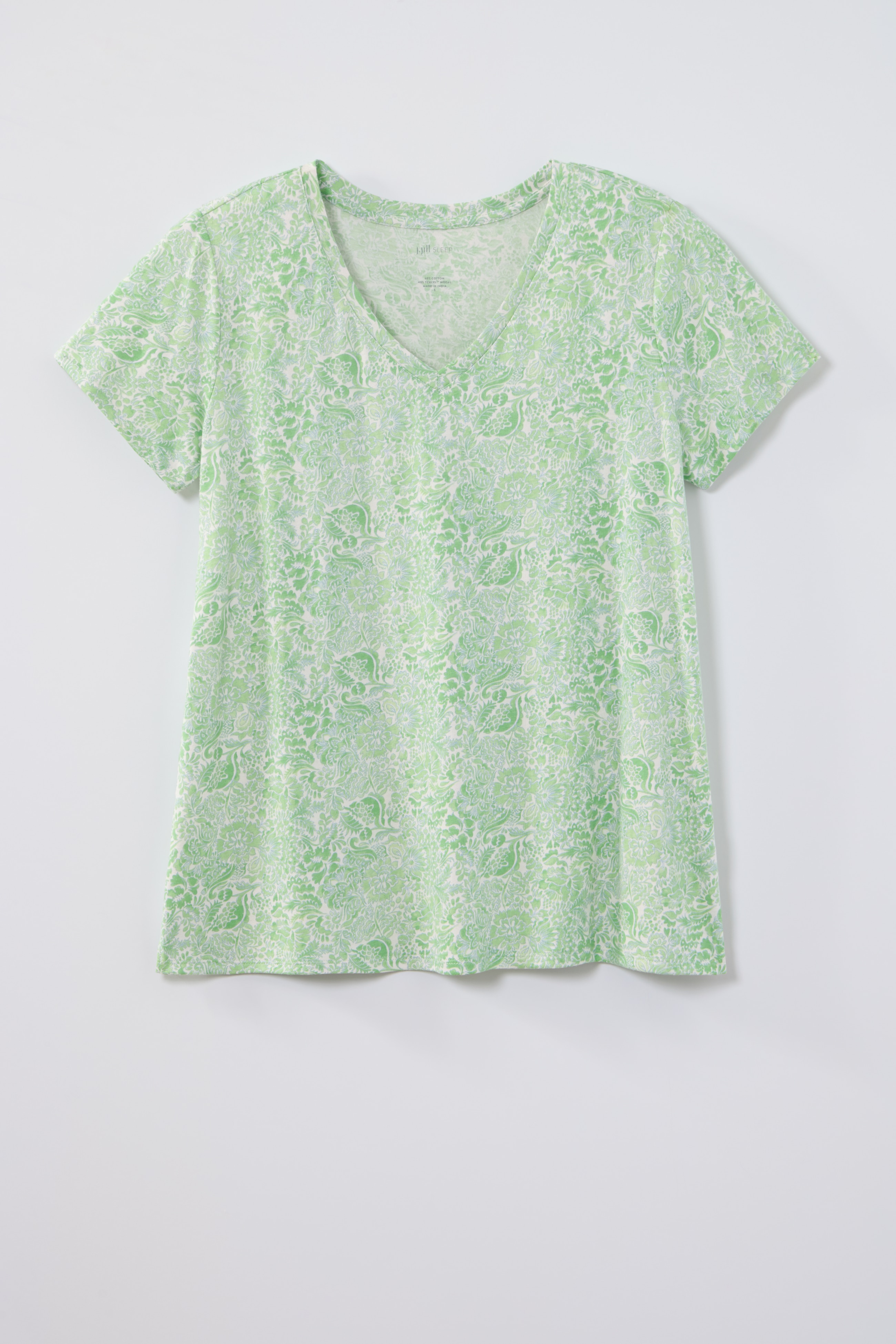 ILL　オリーブJ51.J53セット Sleep Ultrasoft V-Neck Tee | JJill