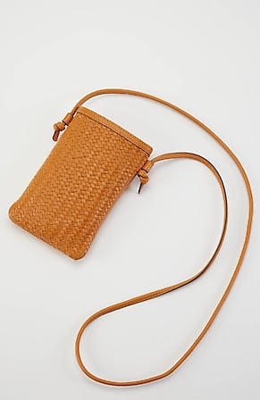 Image for Woven-Leather Cross-Body Bag