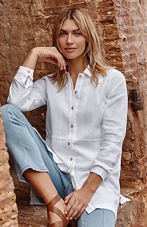 Image for Pure Jill Linen Tunic Jacket