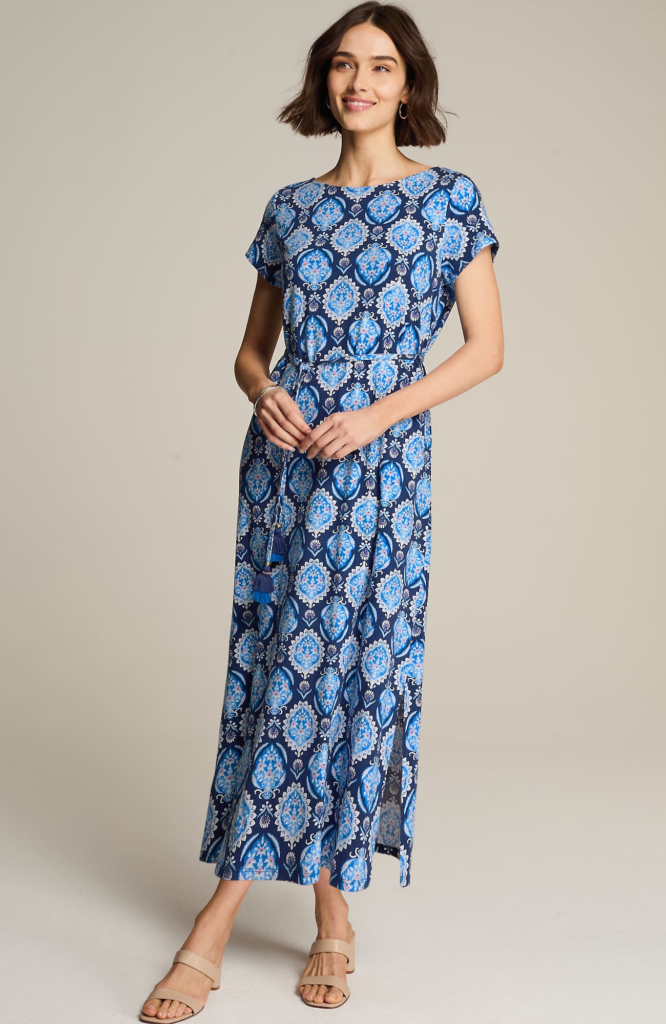 Jjill J.jill Cap-sleeve Maxi Dress