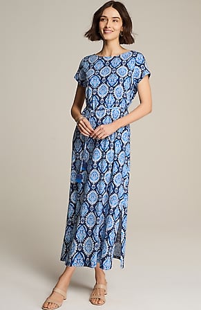 Image for Cap-Sleeve Maxi Dress