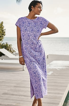 Image for Cap-Sleeve Maxi Dress