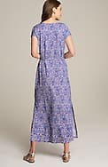 cap-sleeve maxi dress
