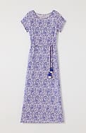 cap-sleeve maxi dress