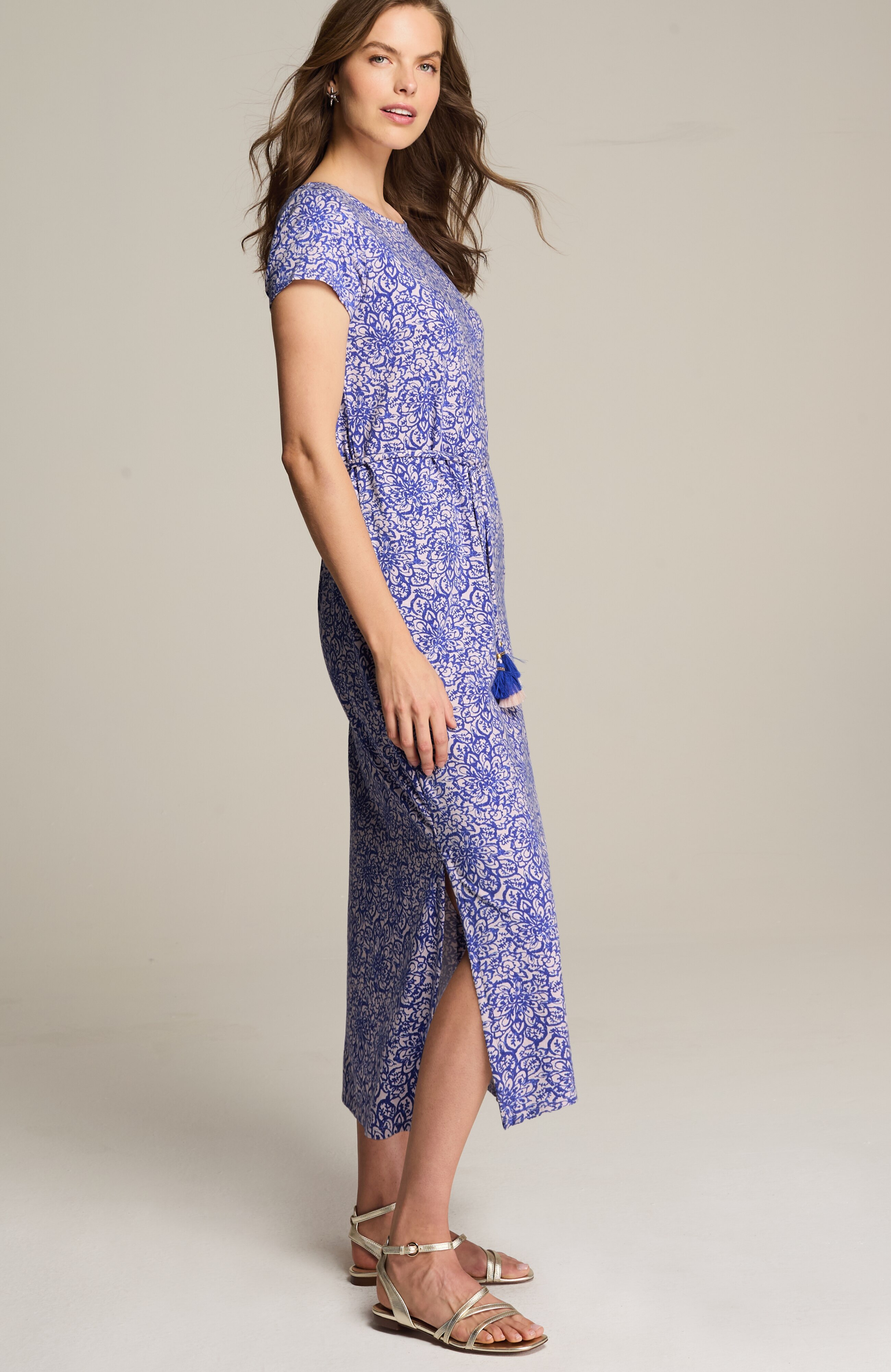 CAP-SLEEVE MAXI DRESS | JJill