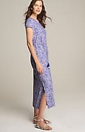 cap-sleeve maxi dress