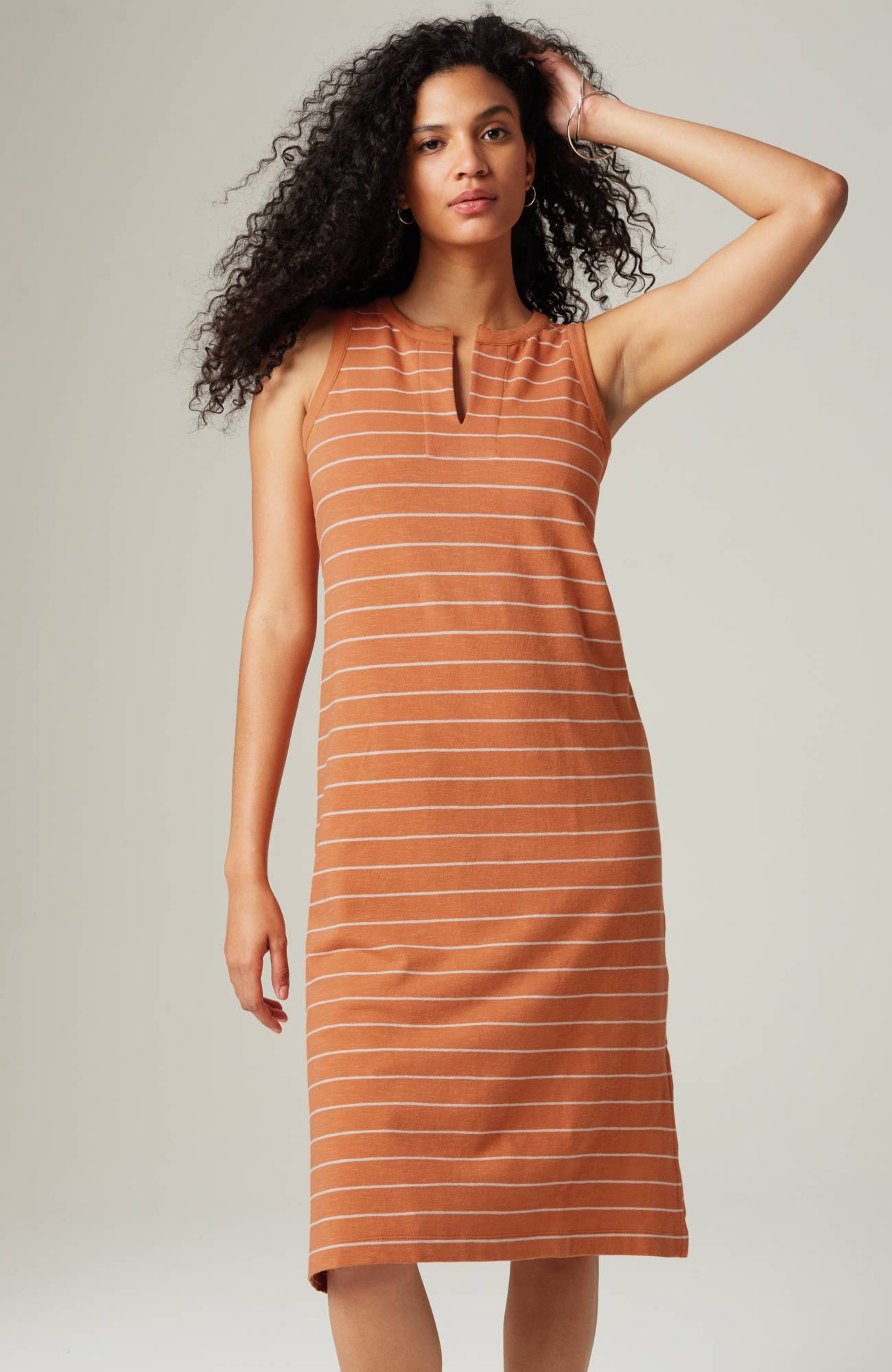 J. Jill Striped French Terry Dress