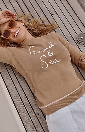 Image for Linen-Blend Embroidered Sweater