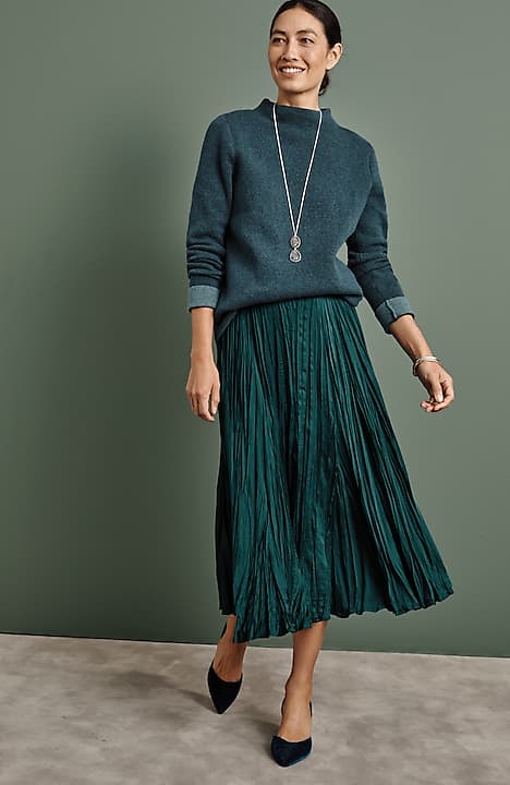 solstice midi skirt