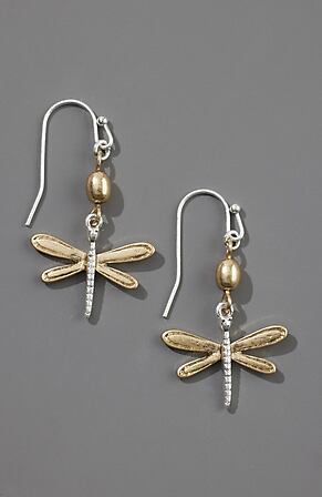 Image for Garden Delights Dragonfly Earrings