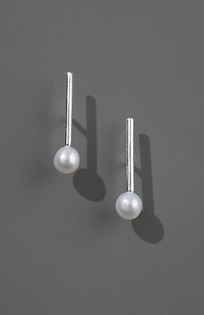Image for Sterling Silver Post-Drop Earrings