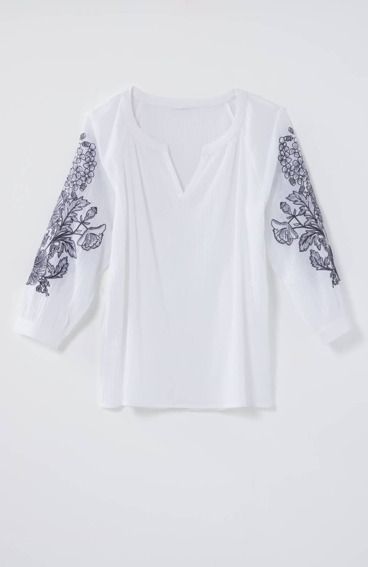 J. Jill ~ XL ~ NEW Very Pretty Embroidered Printed Top ~ NWT (2M5)