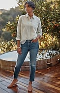 authentic fit slim-leg jeans