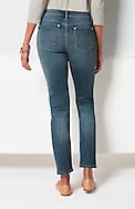 authentic fit slim-leg jeans